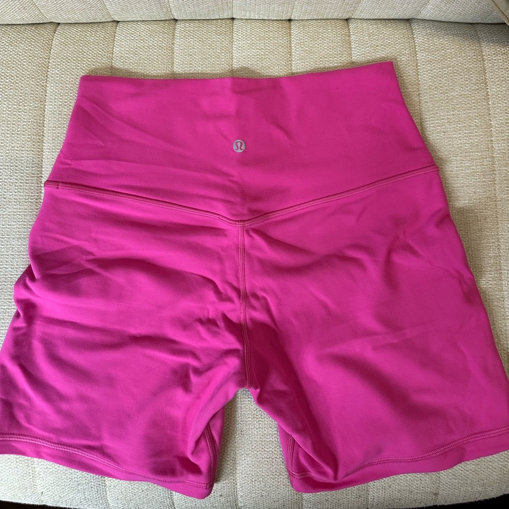 lululemon athletica Women's Pink High-Waisted Shorts